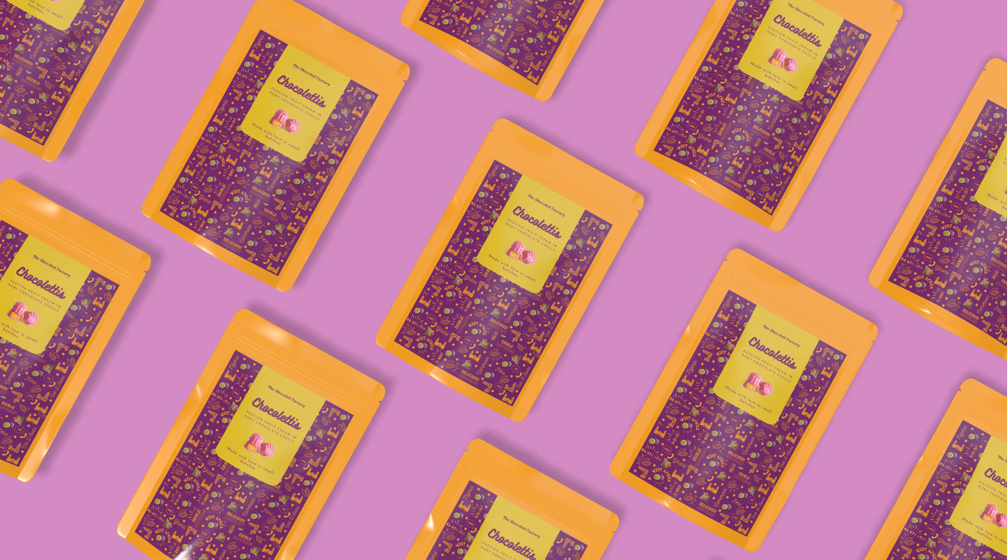 Passion Fruit Cream in Ruby Chocolate Shells (3 bags)