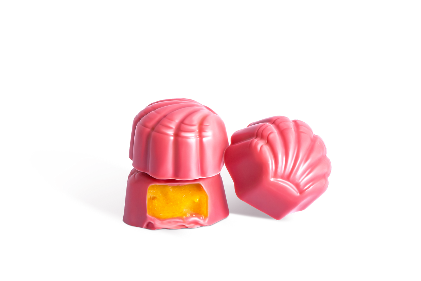 Passion Fruit Cream in Ruby Chocolate Shells (3 bags)